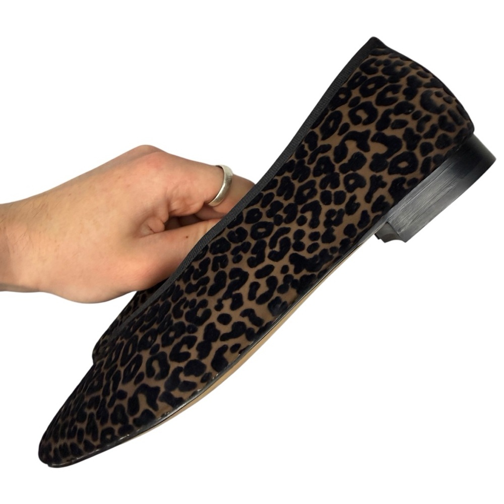 Tuckernuck Velvet Leopard Round Toe Ballet Flats - Picture 6 of 8